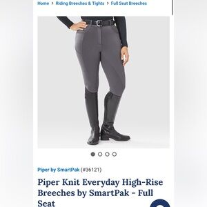 SmartPak Women's Gray Full Seat Breeches